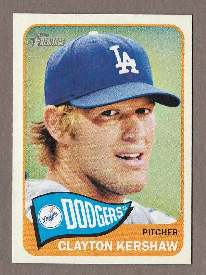 CLAYTON KERSHAW 2014 Topps Heritage #300 Paper Base Card LA Dodgers CY MVP 300A - Image 1 of 1