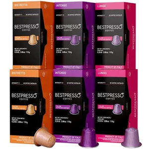 Bestpresso Coffee For Nespresso Original Machine 120 10 Count (Pack of 12) - Picture 1 of 8