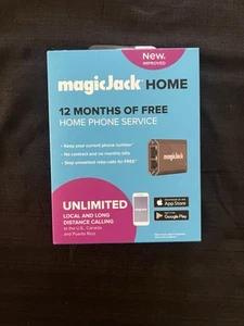 MagicJack magicIN magicOUT Home VoIP Telephone Adapter 12 Month Unlimited Call - Photo 1/6