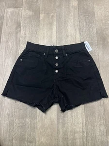 Old Navy High-Waisted Wow Frayed-Hem Jean Shorts for Girls Size 16 - Picture 1 of 9