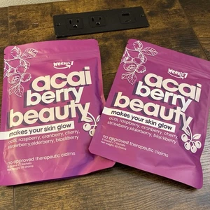 Acai Berry Powder Beauty contiene 6 bayas orgánicas naturales paquete de 2 (7 cada una) - Imagen 1 de 6