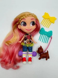 2017 Hairdorables Doll Series 1 Kat Walk Dog Long Pink Blonde Hair - Bild 1 von 6