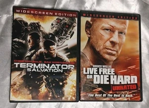 Set Of 2 DVDs Live Free Or Die Hard, Terminator Salvation - Picture 1 of 5