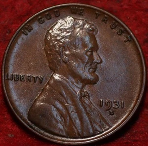 Uncirculated 1931-D Denver Mint Copper Lincoln Wheat Cent - Picture 1 of 2