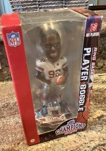 Michael Strahan Super Bowl XLII Champions Bobblehead Ring Base MINT RARE - Picture 1 of 6