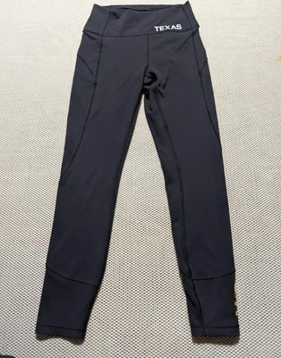 Lululemon SOUL Soulcycle Mujer 4 Leggings Negro Texas Amarillo Calavera Logo Fitness  Foto 1 de 4