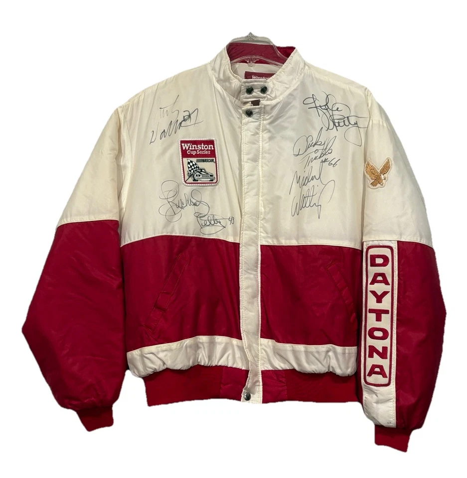 Chaqueta de carreras Daytona Winston Cup Series para hombre XL bordada firmada 5X pilotos Foto 1 de 4