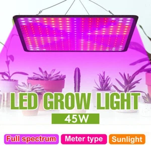 Full Spectrum LED Grow Light Hydroponic Indoor Flower Veg Plant Lamp Panel Kit - Picture 1 of 12