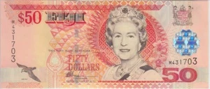 Fiji Islands  P108a 50 Dollars (2002).  QE II   UNCIRCULATED WE COMBINE yyy - Picture 1 of 2