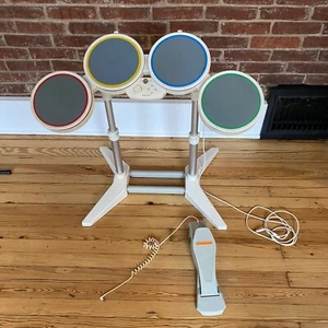 Nintendo Wii Harmonix Wired Rock Band Drum Set w/Pedal-19092 untested - Picture 1 of 7