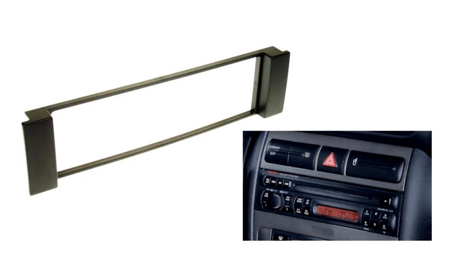 Marco radio Seat Toledo Leon Audi A-3 1din adaptador multimedia - Imagen 1 de 4