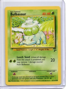 Bulbasaur 67/130 Base Set 2 Pokémon TCG LP Vintage - Picture 1 of 2