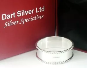New Sterling Silver Napkin Ring Cased, Christening Gift, Scottish Hallmarked - Picture 1 of 12