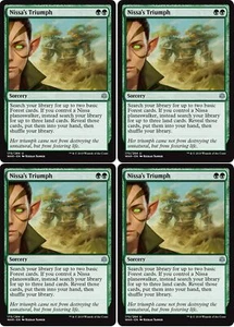 MTG - 4x NISSA'S TRIUMPH - War of the Spark (U) - Picture 1 of 1