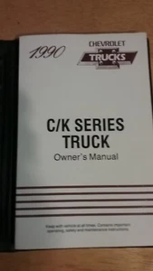 1990 Chevrolet C/K Series Truck Owners Manual with Cover - Bild 1 von 2