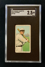 1909-11 T206 Piedmont Back Baseball Card Cy Seymour Batting Graded SGC 2.5