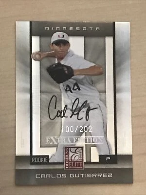 2008 Donruss Elite Extra Edition /202 Carlos Gutierrez #109 Auto - Image 1 of 2