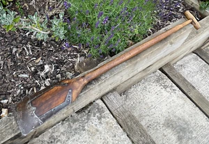 Vintage Antique East Anglian Ditching Sloughing Spade Wall Art Farm Clay Spade - Picture 1 of 13