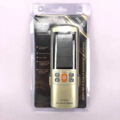 Nuovo per GREE LG TCL CHIGO CHUNLAN KT-N828 oro universale AC LCD telecomando - Immagine 1 di 4