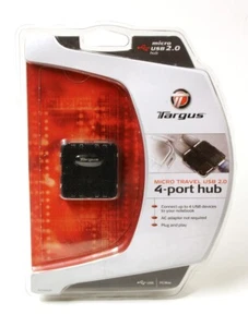 Targus ACH63US Hub Micro USB 2.0 4 porte da viaggio - Foto 1 di 3