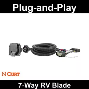 Arnés de cableado CURT 2019-2023 Ford Ranger todo personalizado, salida de hoja de RV de 7 vías - Imagen 1 de 6