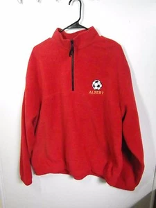 BADGER SPORTSWEAR HERREN GRÖSSE XL ROT POLY FLEECE PLÜSCH PULLOVER WARM FUSSBALL - Bild 1 von 7