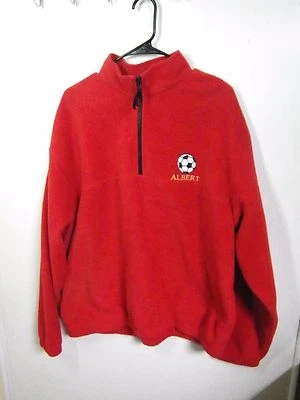BADGER ROPA DEPORTIVA PARA HOMBRE TALLA XL ROJO POLI POLAR FELPA TIRAR SOBRE FÚTBOL CÁLIDO Foto 1 de 4