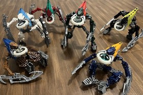LEGO BIONICLE VAHKI (8614 - 8619) - FULL SET -  (No Canisters/Instructions)