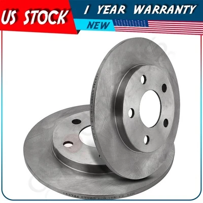 2x Rotores de Freio Traseiros Sólidos para Buick Allure LaCrosse 3.6L 2005-2008 - Imagem 1 de 4