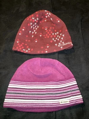 Columbia Gorro Mujer Talla Única Invierno Gorra Lote De 2 Uno Reversible Foto 1 de 2