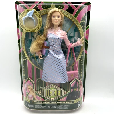 Wicked Fashion Doll Glinda at Shiz University Mattel NIB Posable Ariana Grande - Image 1 of 4