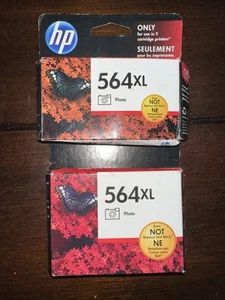 GENUINE HP 564XL Photo Black Ink Photosmart 7510 7515 7520 7525 B8550 EXPIRED - Picture 1 of 2