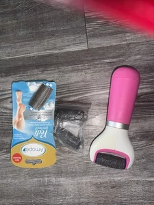 Amope Pedi Perfect Elektronische Pediküre Fußfeile - Normal Grob, Blau / Pink - Bild 1 von 2