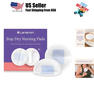 Almohadillas de lactancia desechables Stay Dry, almohadillas para senos suaves y súper absorbentes, senos... Foto 1 de 4