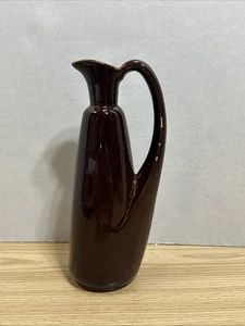 Uhl Pottery Stoneware # 141 Brown Egyptian Jug 9.25” Tall - Picture 1 of 8
