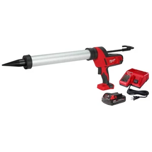 Milwaukee 2642-21CT M18 18V 20-Oz Aluminum Caulk Adhesive Gun Kit - Picture 1 of 11