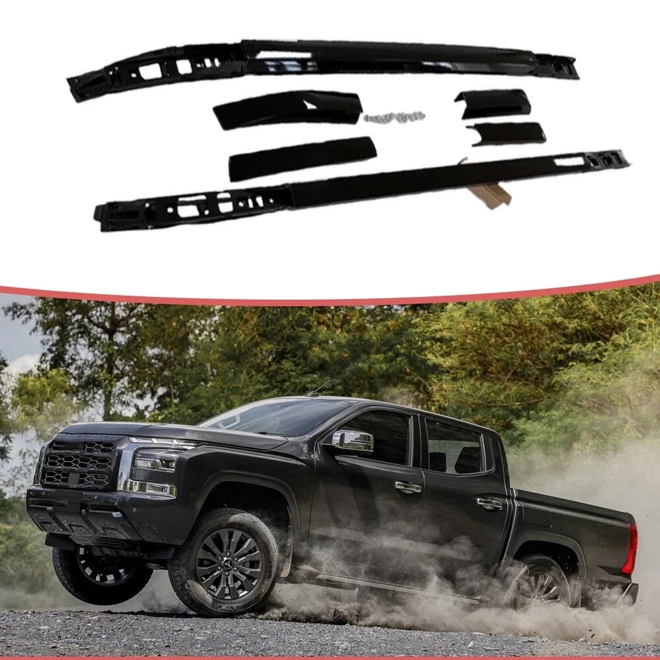 2PCS Roof Rack Rails Fits For Mitsubishi Triton L200 2024 2025 Luggage Carrier - Image 1 of 4