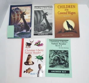 Lot of 5 Christian Liberty Press Books Grade Level 4 - Picture 1 of 11
