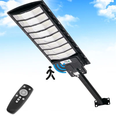 140000LM LED Solar Straßenlampe mit Bewegungsmelder Straßenlaterne Solarleuchte - Bild 1 von 4