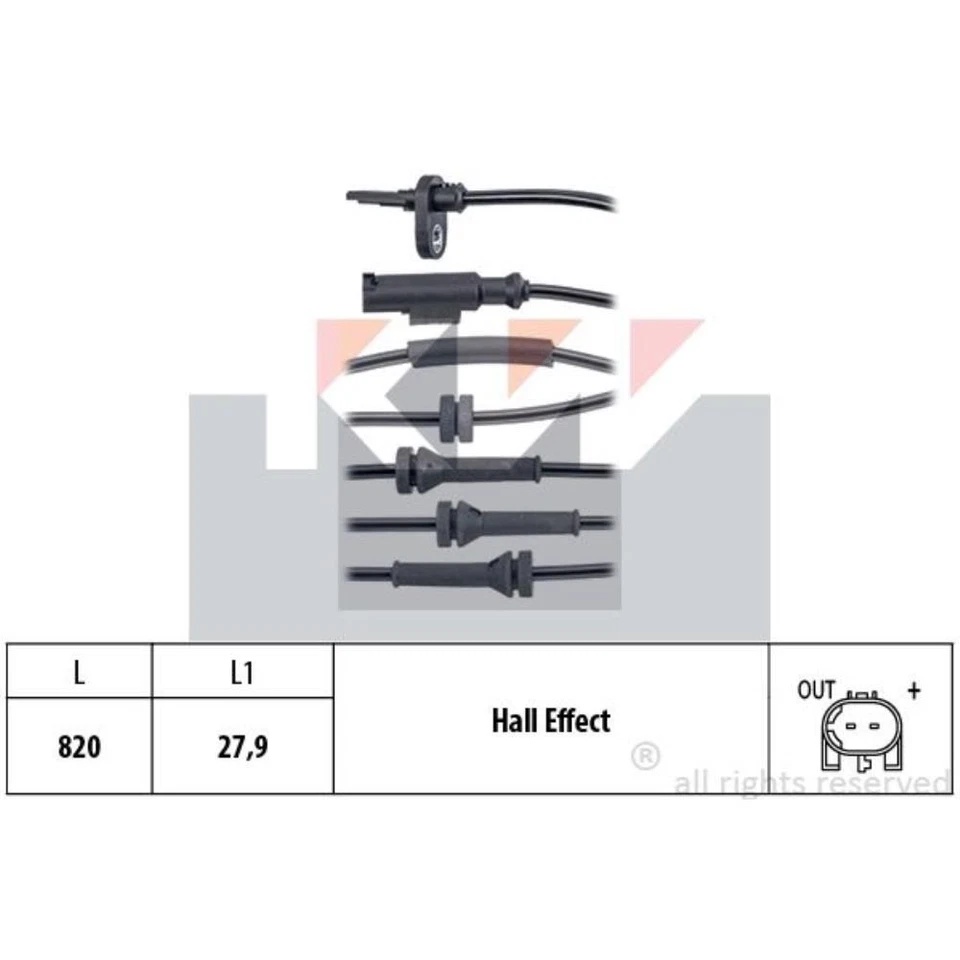 Sensor De Velocidad Trasero Compatible Para Fiat Panda Van 312 Brand New - Imagen 1 de 1