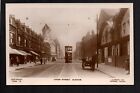 Oldham   Tram And Horse Drawn Wagon On Union Street   Real Photographic Postcard