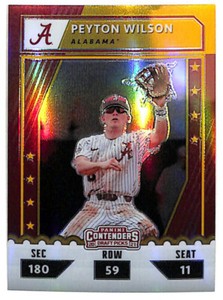 2021 Panini Elite Contenders Draft Optic Peyton Wilson 7/10 GOLD rookie card