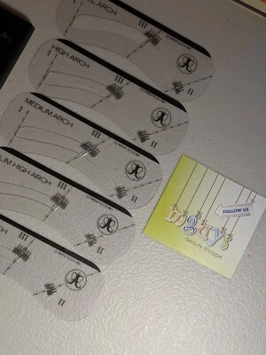 ANASTASIA Beverly Hills ABH Plantillas Reutilizables - JUEGO DE 5 PLANTILLAS ESTILO CEJAS NUEVO EN CAJA Foto 1 de 4