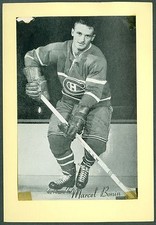 Marcel Bonin 1944-64 Group 2 Beehive '44 Bee Hive Photo VGEX Montreal Canadiens
