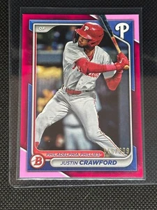 Bowman Paper Prospects 2024 fucsia #BP-17 Justin Crawford/299 HD - Imagen 1 de 2