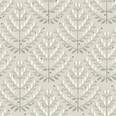 Nuevo en Paquete York Papel Pintado Revestimiento de Pared Rollo Prepastado NR1588 Norrland Hoja Neutra Gris Foto 1 de 4