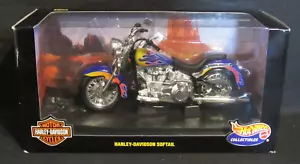Harley Davidson 1:10 Diecast Softail Hot Wheels Sealed NIB VA996 - Picture 1 of 5
