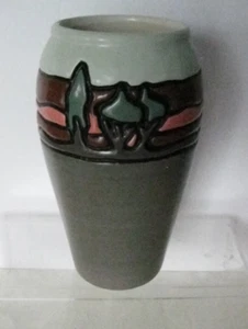 Royal Haeger Vintage Keramik matt braun Landschaft Vase SEG Stil 2000 - Bild 1 von 5