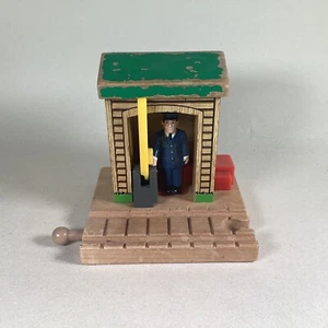 Thomas & Friends Wooden Railway Train Conductor Shed Clickety Clack Track - Picture 1 of 8