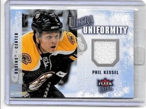 PHIL KESSEL 2008-09 FLEER ULTRA UNIFORMITY GAME USED JERSEY - Picture 1 of 1